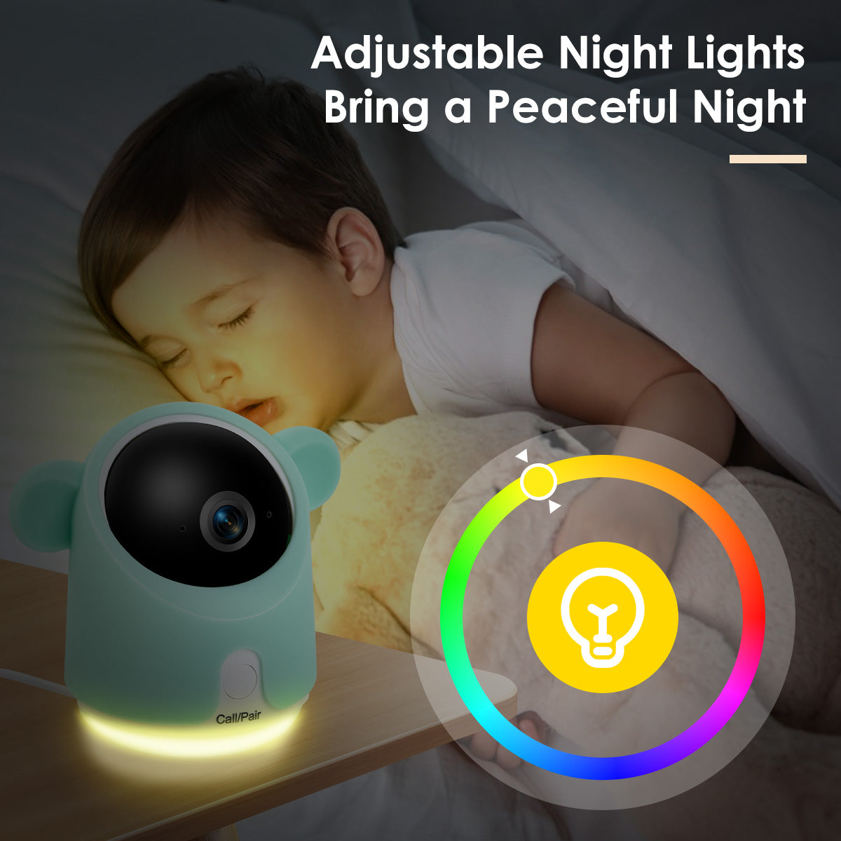 Baby Monitor Camera WiFi Smartphone App Control